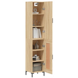 Highboard sonoma eik 34,5x34x180 cm konstruert tre