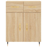 Highboard sonoma eik 69,5x34x180 cm konstruert tre