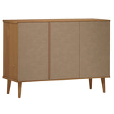 Skjenk MOLDE brun 113x40x80 cm heltre furu