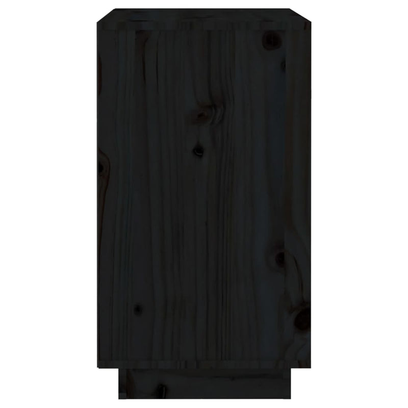Vinhylle svart 55,5x34x61 cm heltre furu