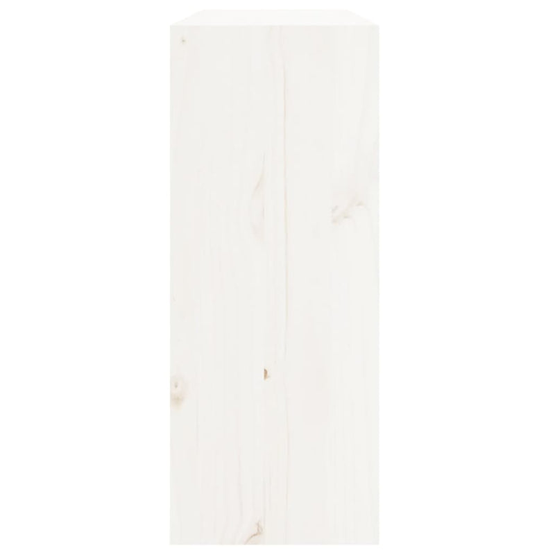 Vinhylle hvit 62x25x62 cm heltre furu