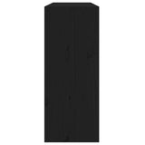 Vinhylle svart 62x25x62 cm heltre furu
