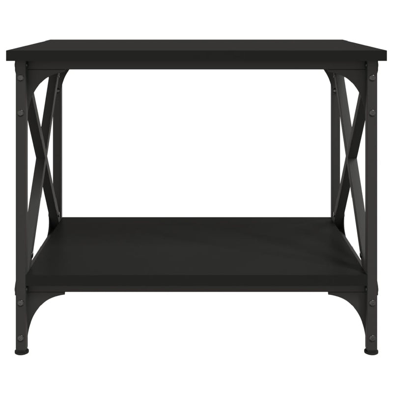 Sidebord svart 55x38x45 cm konstruert tre