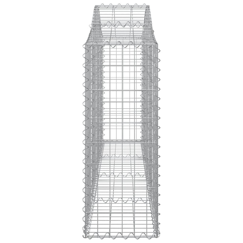 Gabionkurver buede 11 stk 200x30x80/100 cm galvanisert jern