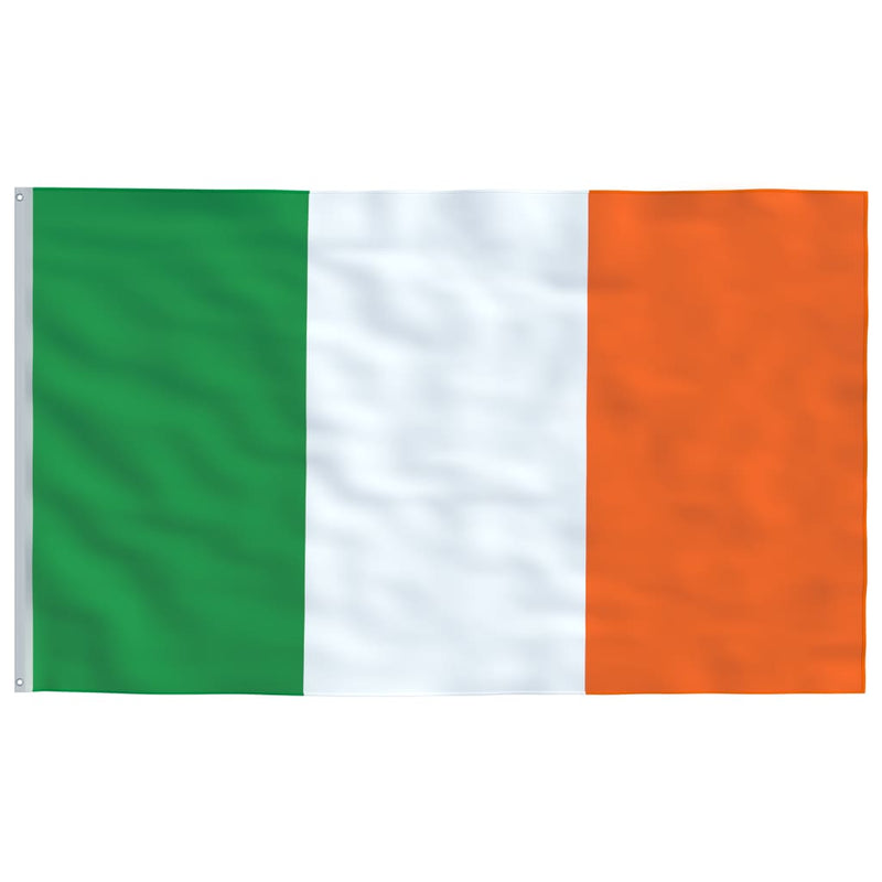 Irsk flagg og stang 5,55 m aluminium