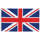 Britisk flagg og stang 5,55 m aluminium