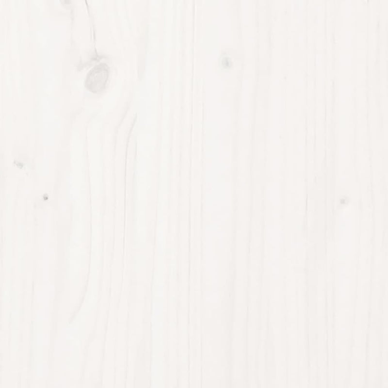 Salongbord hvit 80x55x40,5 cm heltre furu