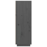 Highboard grå 60x40x116,5 cm heltre furu