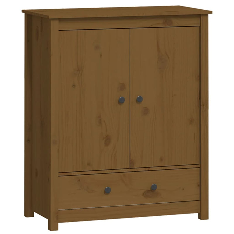 Highboard honningbrun 83x41,5x100 cm heltre furu