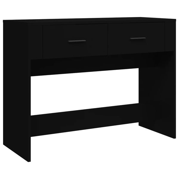 Konsollbord svart 100x39x75 cm konstruert tre