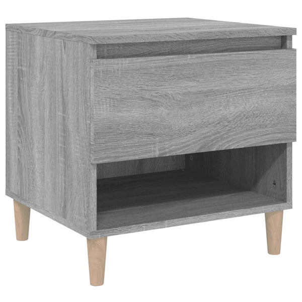 Nattbord grå sonoma 50x46x50 cm konstruert tre