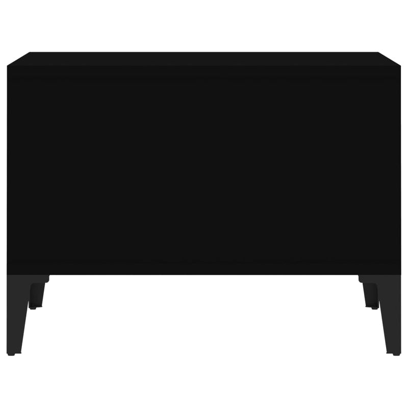 Salongbord svart 60x50x36,5 cm konstruert tre