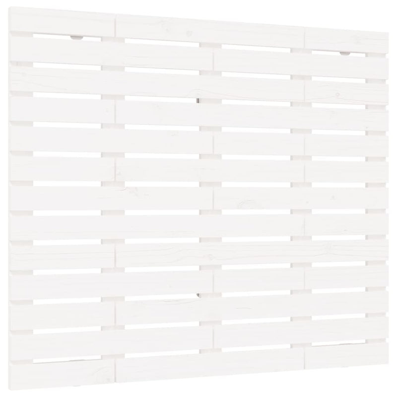 Veggmontert sengegavl hvit 141x3x91,5 cm heltre furu