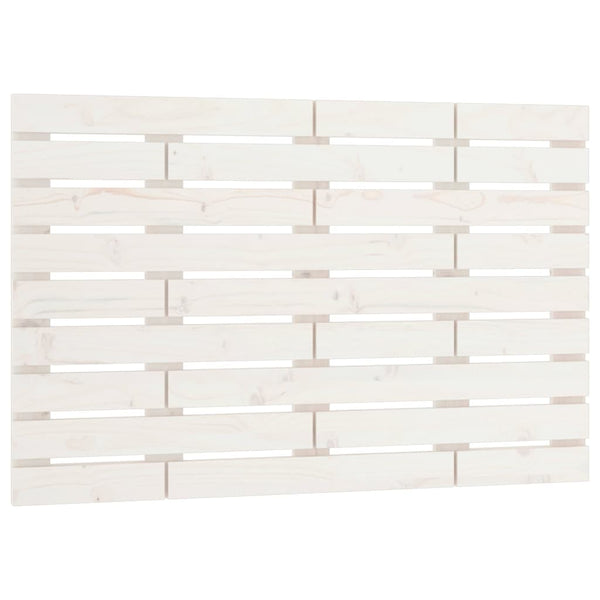 Veggmontert sengegavl hvit 81x3x63 cm heltre furu