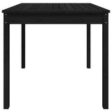 Hagebord svart 82,5x82,5x76 cm heltre furu