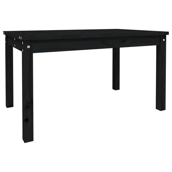 Hagebord svart 82,5x50,5x45 cm heltre furu