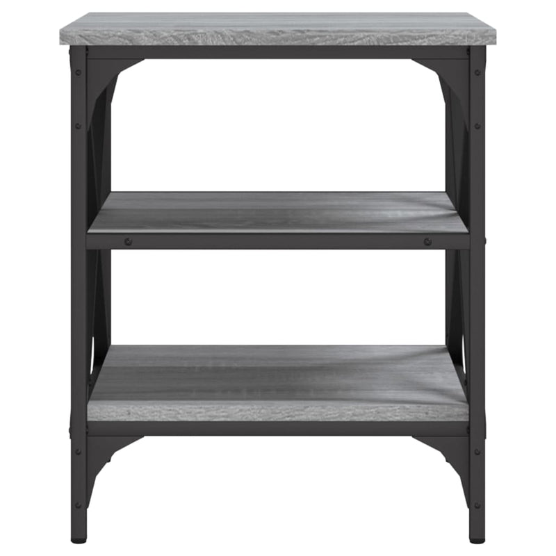 Sidebord grå sonoma 40x42x50 cm konstruert tre