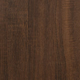 Sidebord brun eik 40x30x75 cm konstruert tre