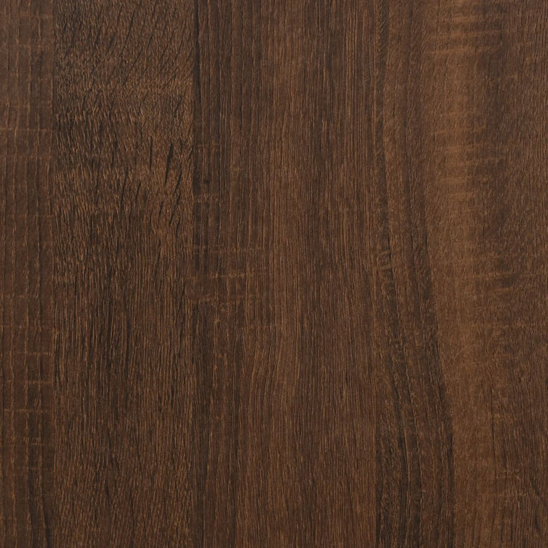 Sidebord brun eik 40x30x75 cm konstruert tre