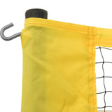 Badmintonnett gul og svart 600x155 cm PE stoff