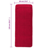 Strandhåndklær 2 stk burgunder 60x135 cm stoff 400 GSM