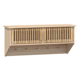 Veggarderobe med kroker 80x24x35,5 cm konstruert tre