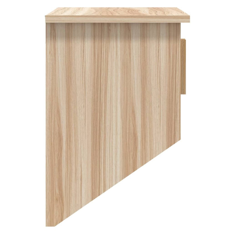 Veggarderobe med kroker 80x24x35,5 cm konstruert tre