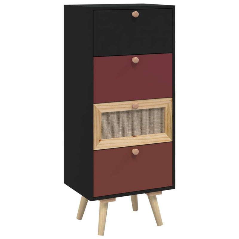 Highboard med skuffer 40x30x95 cm konstruert tre