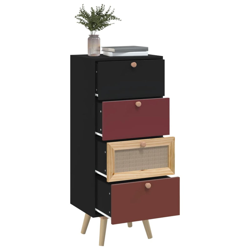 Highboard med skuffer 40x30x95 cm konstruert tre