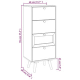 Highboard med skuffer 40x30x95 cm konstruert tre