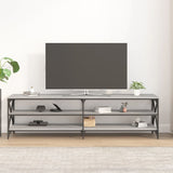 TV-benk grå sonoma 180x40x50 cm konstruert tre