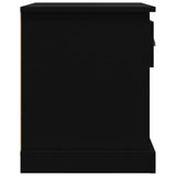 Nattbord 2 stk svart 39x39x47,5 cm konstruert tre