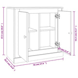 Skjenk røkt eik 70x35,5x67,5 cm konstruert tre