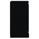 Skjenker 2 stk svart 37,5x35,5x67,5 cm konstruert tre