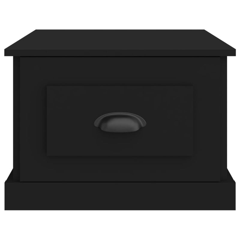 Salongbord svart 50x50x35 cm konstruert tre