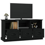 TV-benk svart 100x35x50 cm konstruert tre