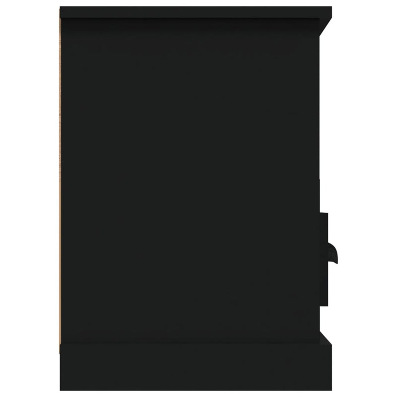 TV-benk svart 100x35x50 cm konstruert tre