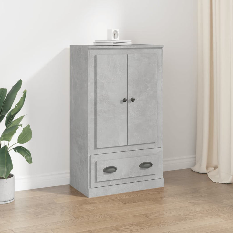 Highboard betonggrå 60x35,5x103,5 cm konstruert tre