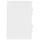 Veggmontert nattbord hvit 41,5x36x53 cm