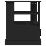 Sidebord svart 50x50x60 cm konstruert tre