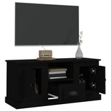 TV-benk svart 100x35,5x45 cm konstruert tre