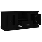TV-benk svart 100x35,5x45 cm konstruert tre
