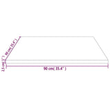 Bordplate 90x90x2,5 cm heltre furu rektangulær