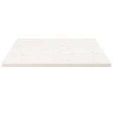Bordplate hvit 90x90x2,5 cm heltre furu rektangulær