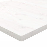 Bordplate hvit 50x50x2,5 cm heltre furu rektangulær