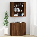 Highboard brun eik konstruert tre