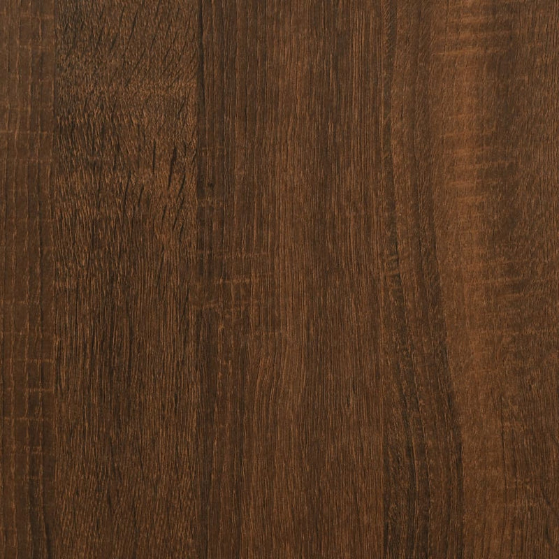 Bokhylle/romdeler brun eik 100x24x188 cm