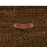 Kommode brun eik 69,5x34x90 cm konstruert tre