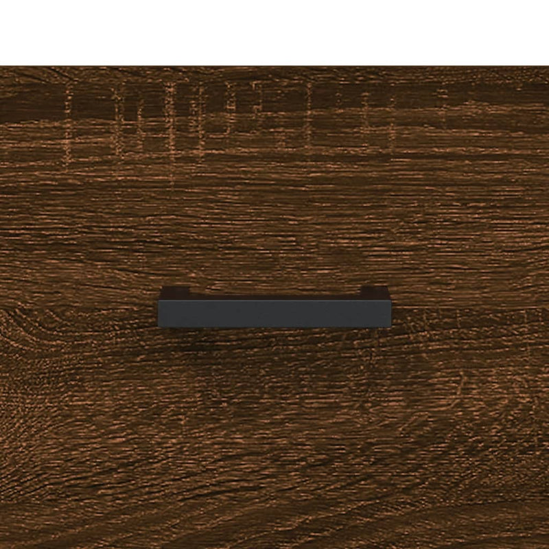 Skjenk brun eik 69,5x34x90 cm konstruert tre