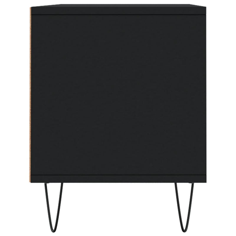 TV-benk svart 100x34,5x44,5 cm konstruert tre